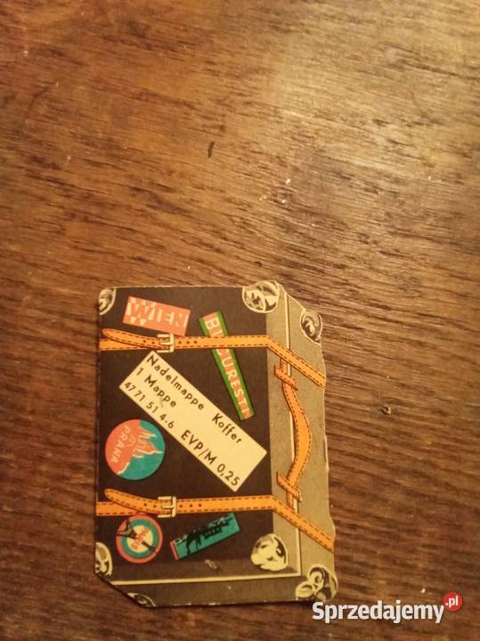 Stary zestaw do szycia DDR w kształcie walizki mazowieckie Warszawa sprzedam