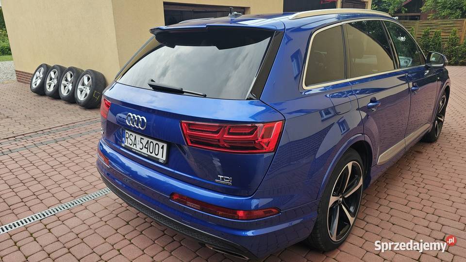 Audi Q7 II 30 TDI 218 SLine 2017R Salon 1 Wł 2 Zarszyn