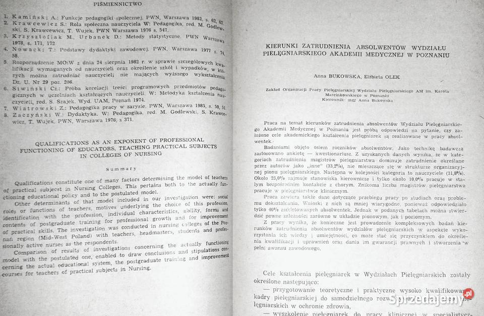 Pielęgniarstwo Polskie Zygmunt Przybylski Rok wydania 1989 sprzedam