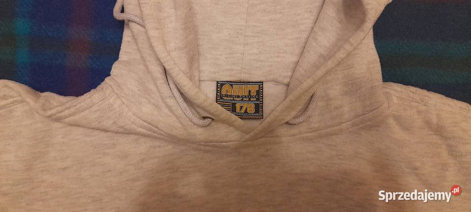 Bluza bawełniana z kapturem szara Rozmiar L Warszawa