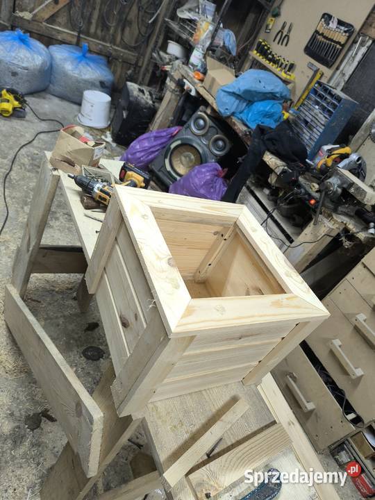 drewniane doniczki ogrodowe okazja Baboszewo