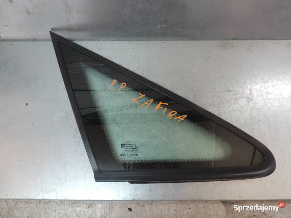 SZYBA PRZEDNIA PRAWA KAROSERYJNA OPEL ZAFIRA A Nowy Sącz