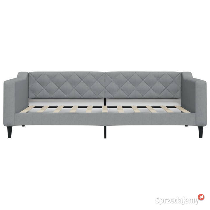 Sofa z materacem jasnoszara tkanina 90x190 Łóżka Warszawa