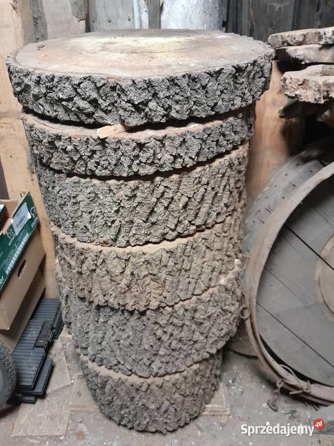 Plastry dębowe 60 różne grubości lite drewno