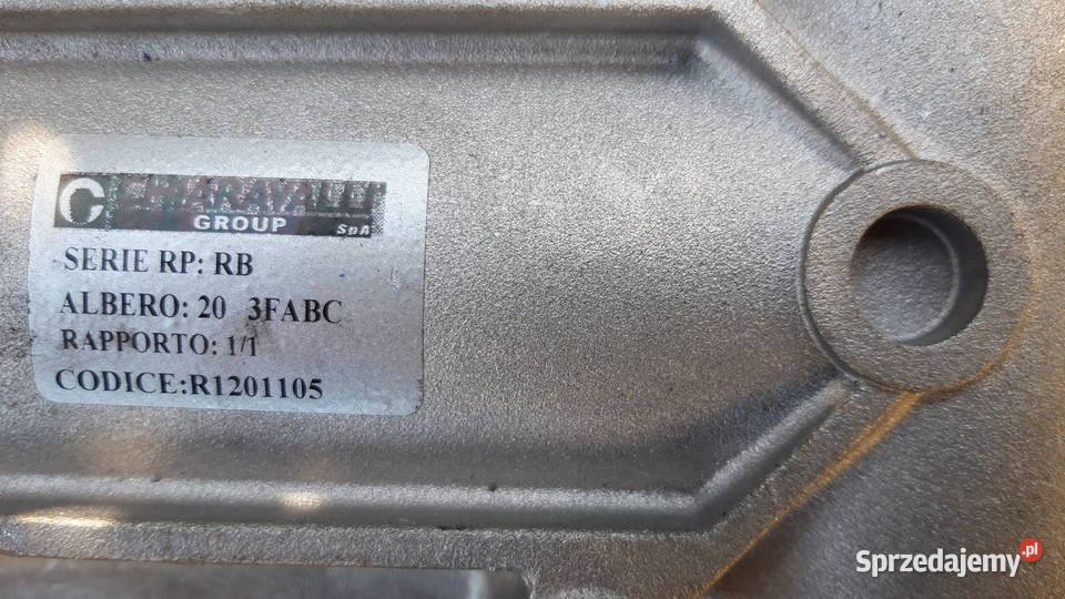 przekładnia kątowa firmy CHIARAVALLI nie Kalisz