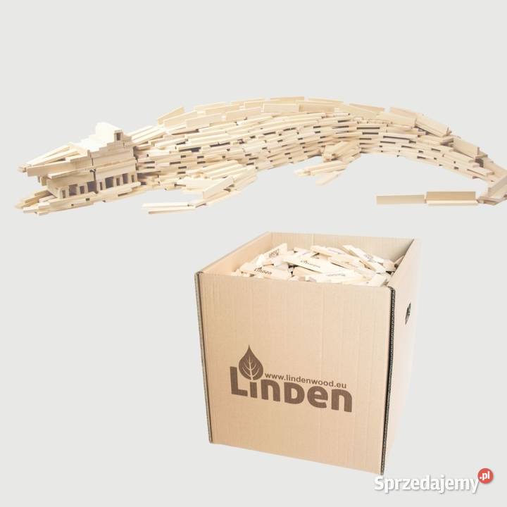 Klocki drewniane Linden 1000 w kartonowym Wrocław
