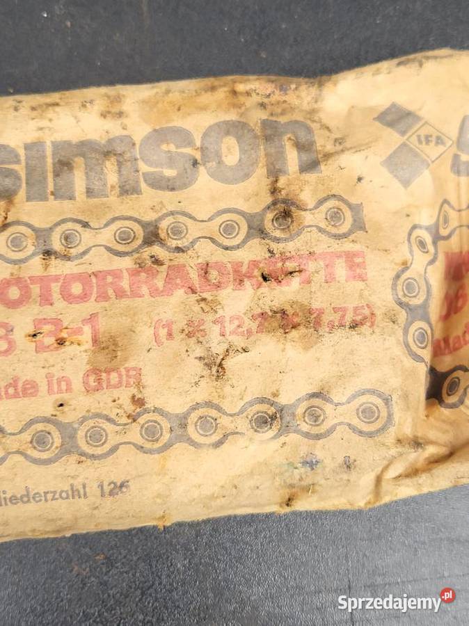 NOWY Z EPOKI SIMSON IFA DDR ŁAŃCUCH 127 ORGINAŁ Rybnik
