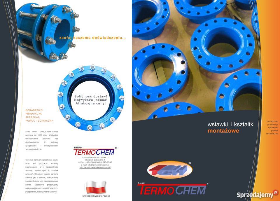 Wstawka montażowa Łącznik rurowy TKB F3 łódzkie Głowno