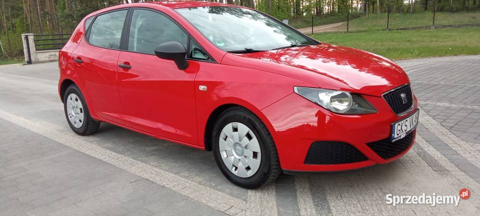 Seat Ibiza 09r 12benzyna 108t czerwony pomorskie Kościerzyna sprzedam