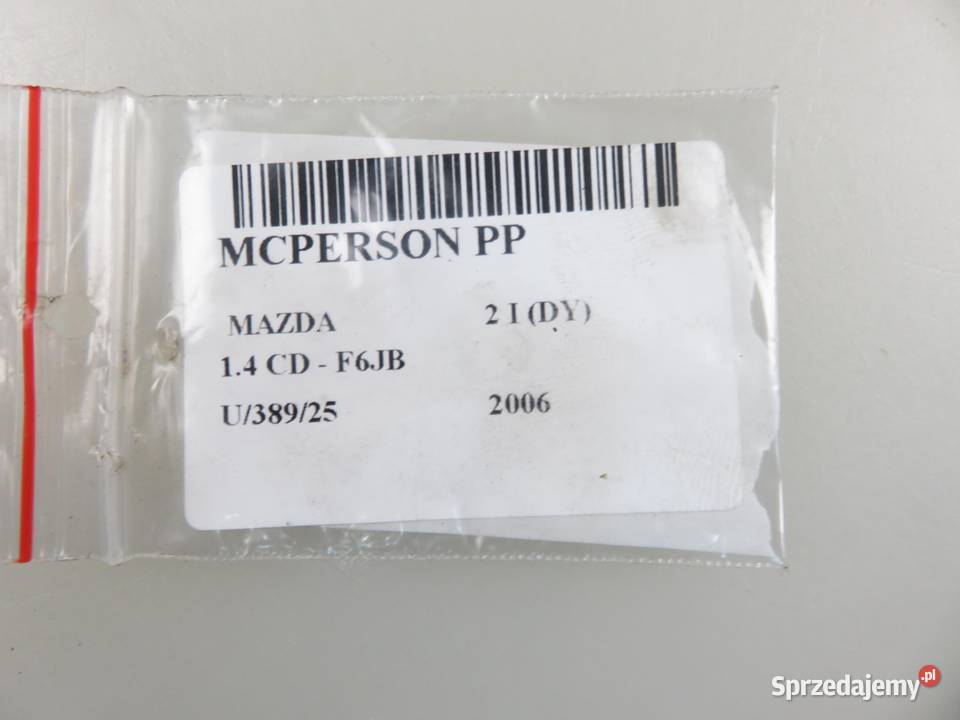 MCPERSON PRAWY PRZEDNI MAZDA 2 I DY 14 CD Amortyzatory małopolskie sprzedam