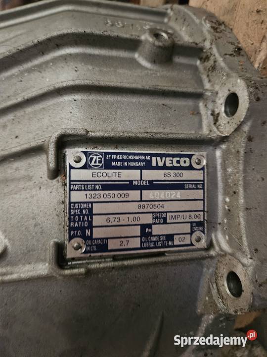 Skrzynia biegow Iveco Daily dostawcze lubuskie Obłotne