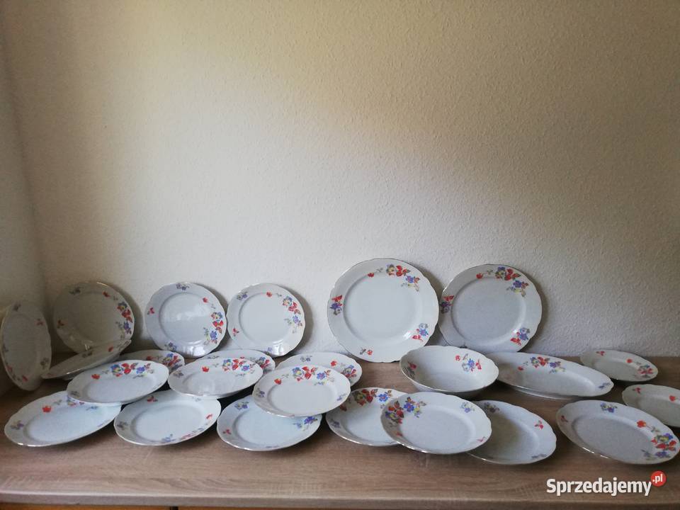 Talerze patery sygnowana stara porcelana Gorlice