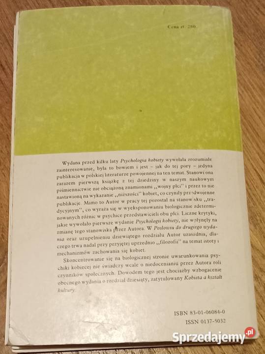 Psychologia kobiety Kazimierz Pospiszyl Kraków