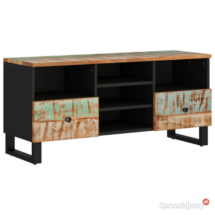 Szafka pod TV 100x33x46 drewno i materiał Warszawa