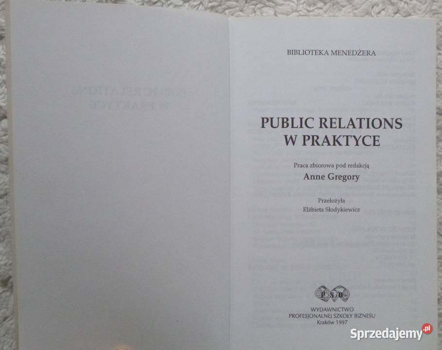 Public relations w praktyce red Anne Gregory