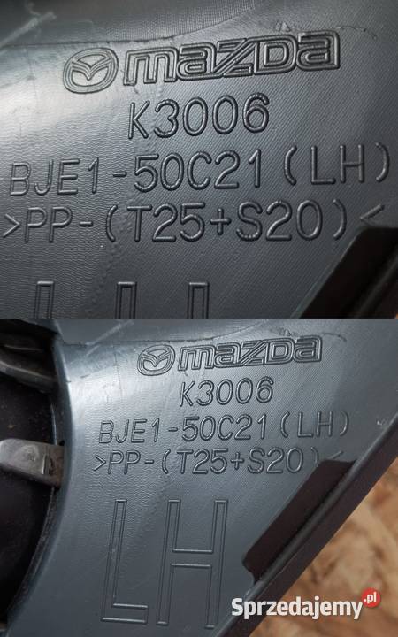 MAZDA 3 III BM 13 KRATKA RAMKA HALOGENU LEWY