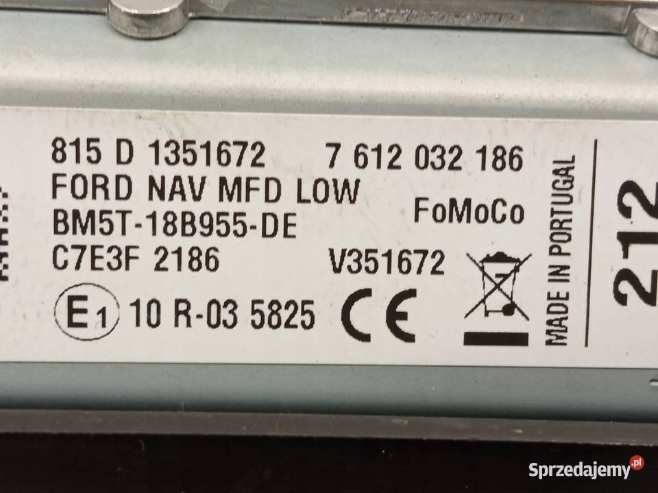 WYŚWIETLACZ RADIA NAVI BM5T18B955DE Ford Focus