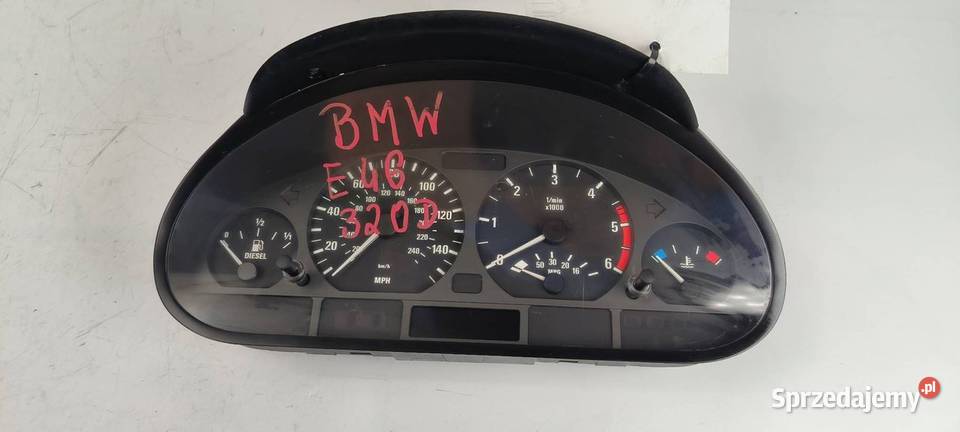 LICZNIK ZEGAR BMW E46 0263606347 kujawsko-pomorskie Lipno