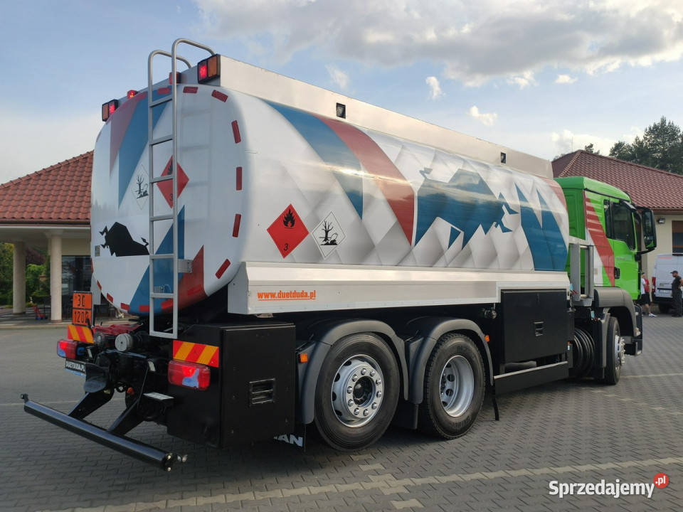 MAN TGA 26400 Autocysterna z Dystrybucją Ważne klimatyzacja Widełki