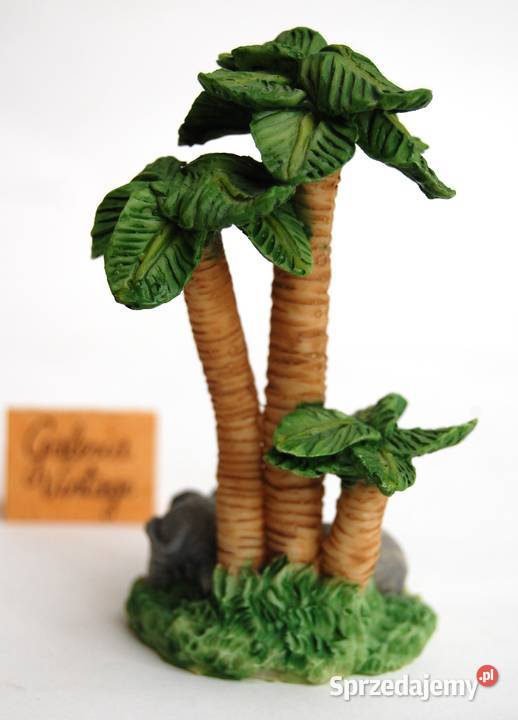 Słoń słonie pod palmami figurka z żywicy Lublin sprzedam