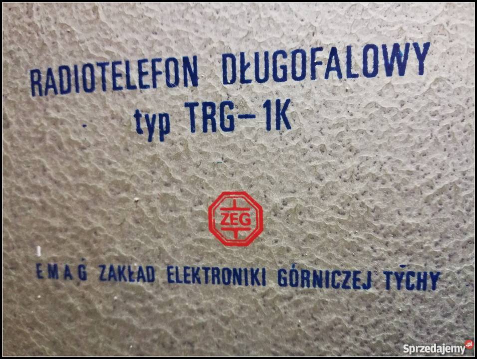 Radiotelefon długofalowy typ TRG1K EMAG zakład śląskie Dąbrowa Górnicza