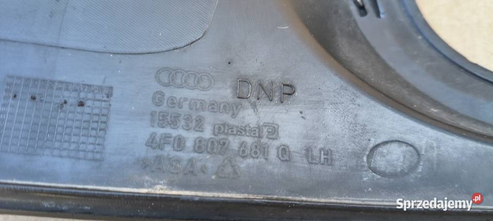 AUDI A6 C6 SLINE KRATKA ZDERZAKA HALOGENU LEWA Bieleń