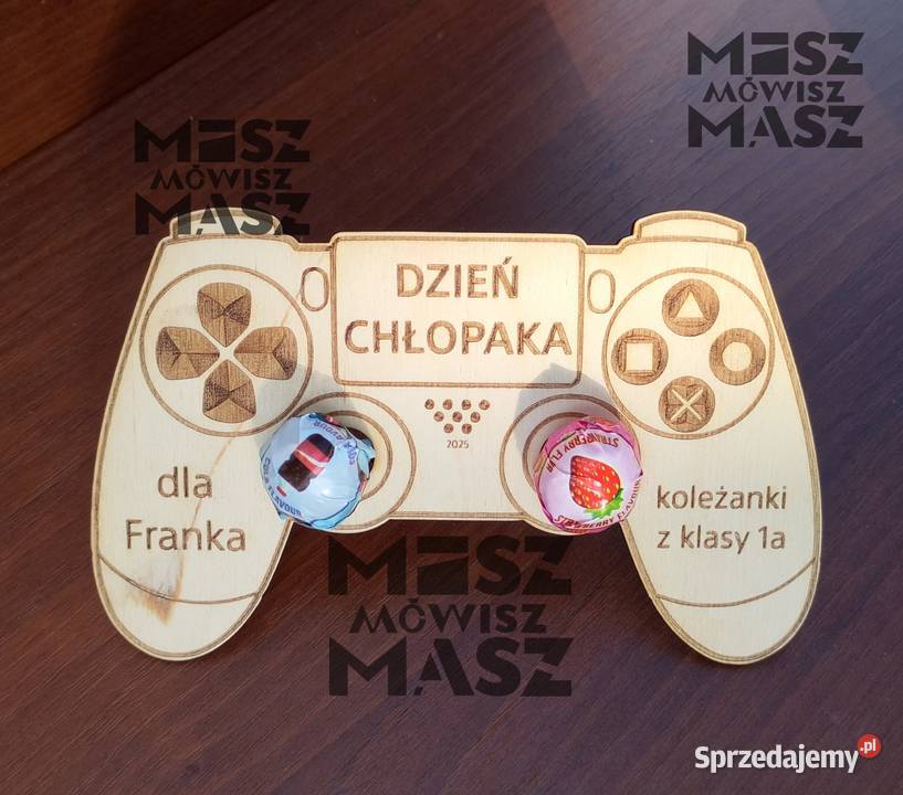 Game pad z lizakami na dzień chłopaka plus Racot