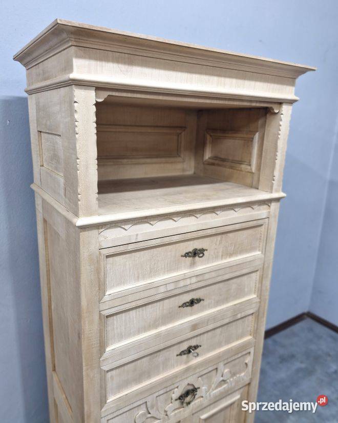 Ładny Dębowy Słupek Secesyjny AntykiMarki Marki