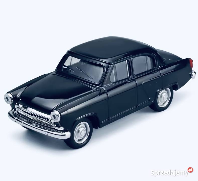 Czarna Volga GAZ21 klasyczny model samochodu do