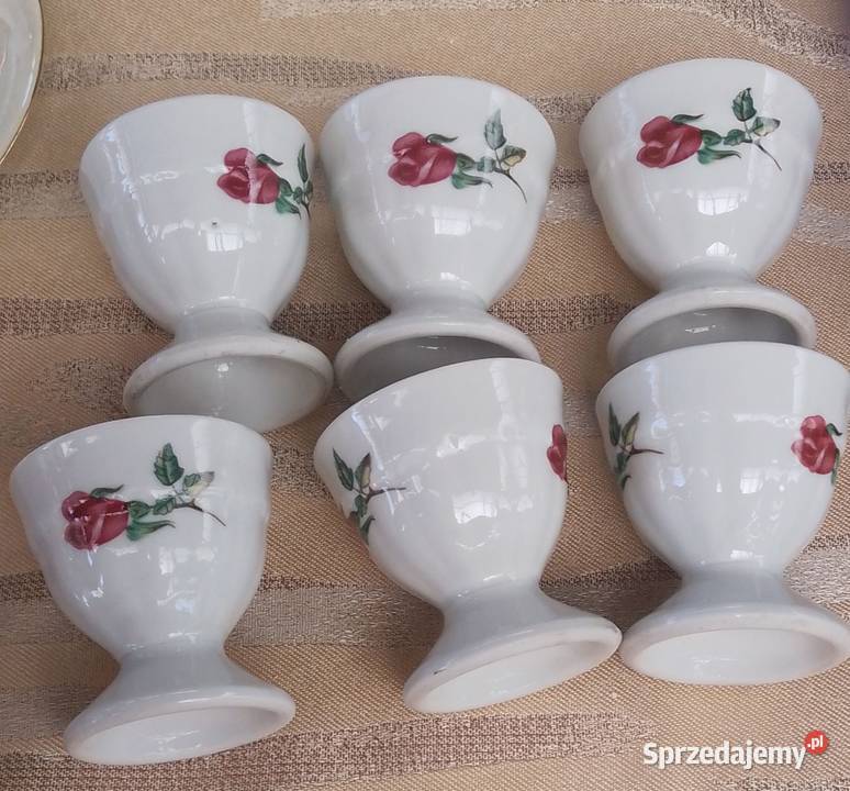 Kieliszki do jajek z różą Częstochowa