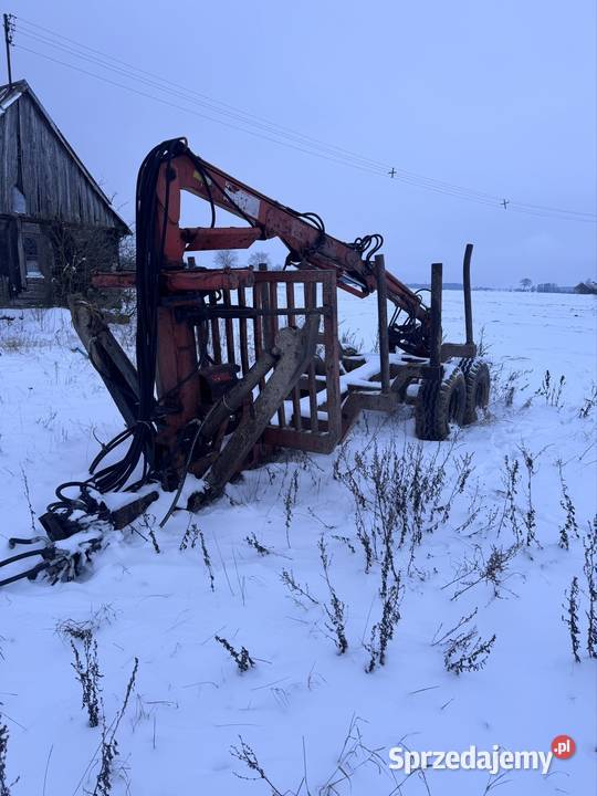 przyczepa leśna FMV nieuszkodzony Mońki sprzedam