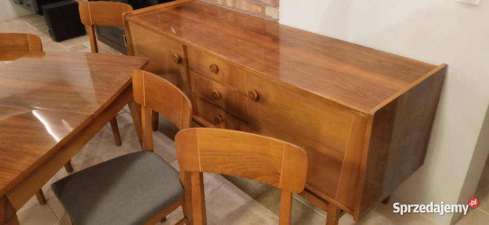 BILEA komoda stół krzesła VINTAGE z lat 60 PRL Sieradz