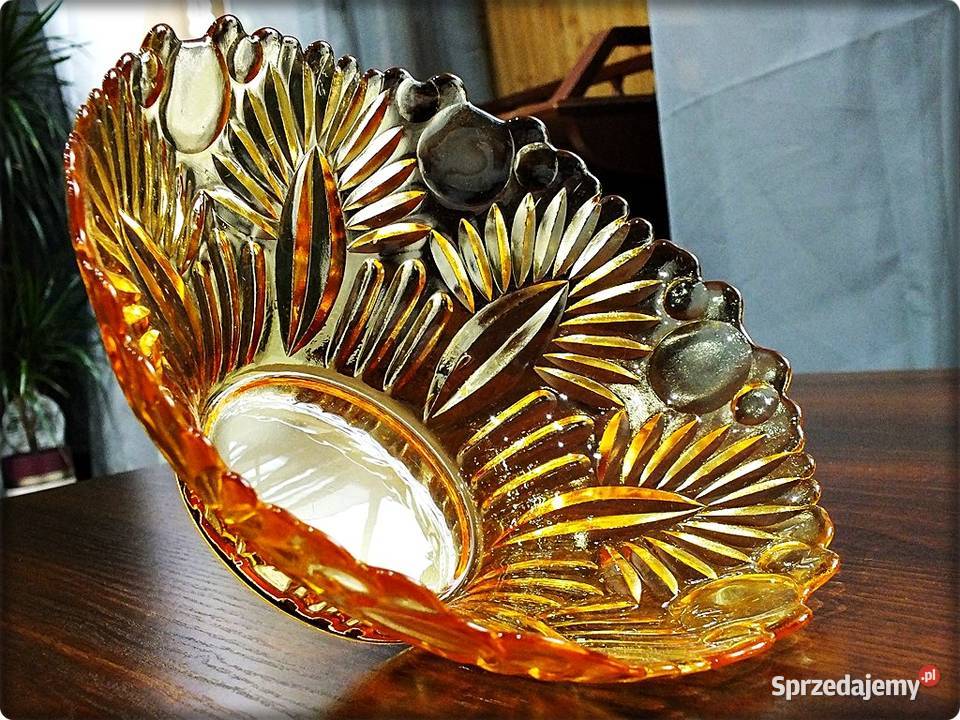 Stara Patera Misa szklana Salatera Carnival lubuskie Żary