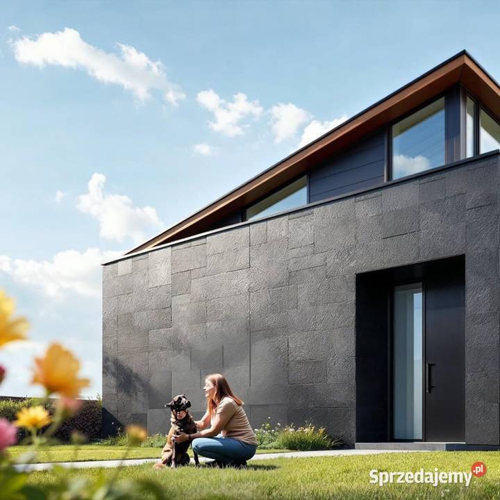 Płytki Łupek Black Slate naturalny 60x30x0912 Gdynia