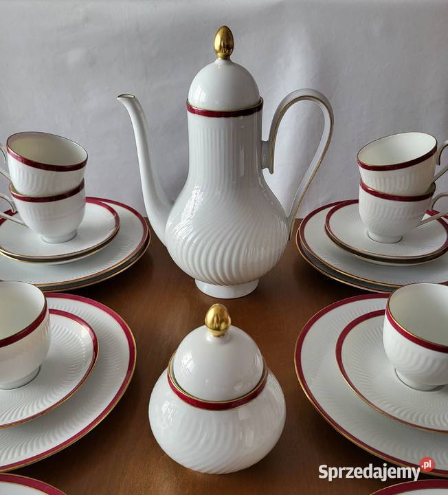 Edelstein Bawaria serwis do kawy 10 osób Porcelana i szkło Szczecin