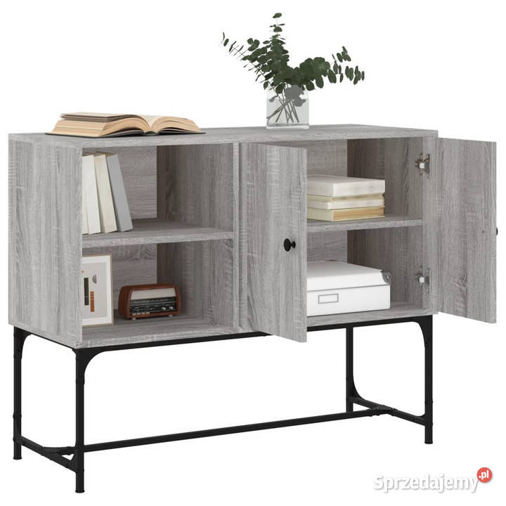 Komoda szary dąb sonoma 100x40x795 materiał Warszawa