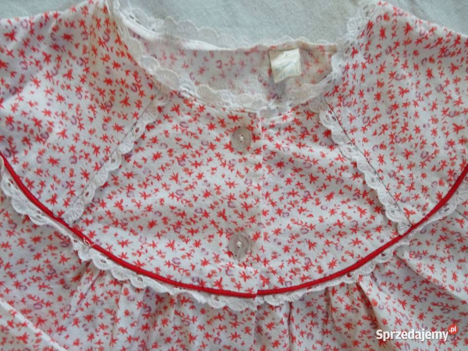 Flanelowa koszula nocna 40 42 vintage Bluzki i koszule Nowy Sącz
