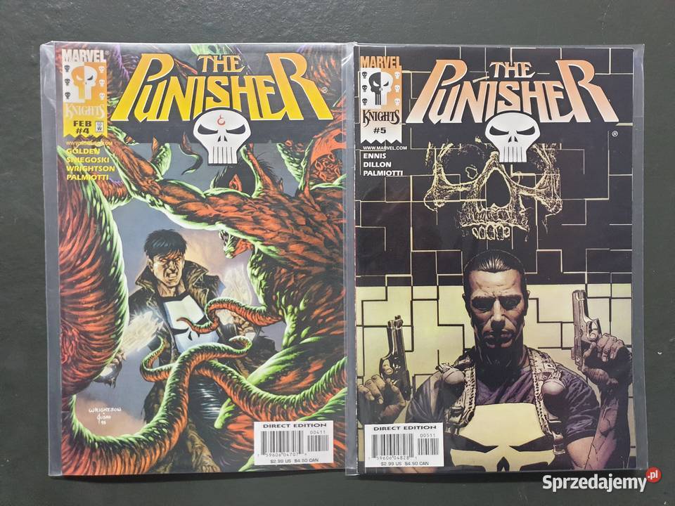 Marvel Knights The Punisher 7 oryginalnych Amerykańskie Gdynia