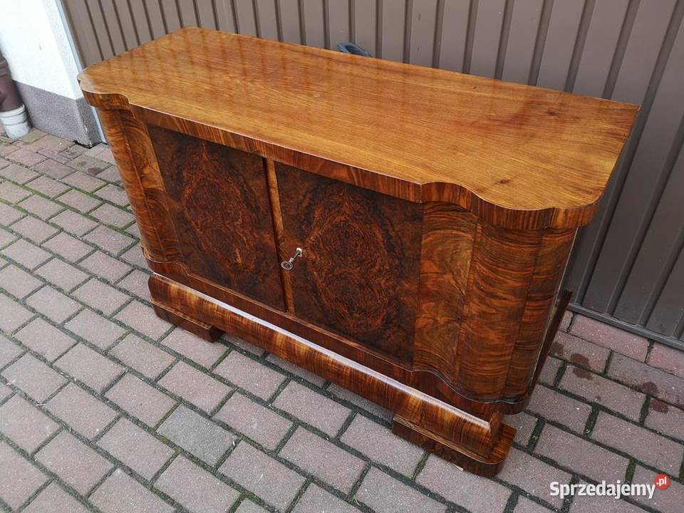 Komoda ARTDECO Orzech Niska Stara Antyk Politura Swarzędz sprzedam