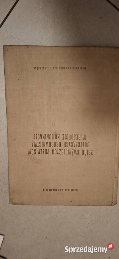 Unikat Zbiór przepisów drogownictwa PRL 1964 wielkopolskie Łęczyca