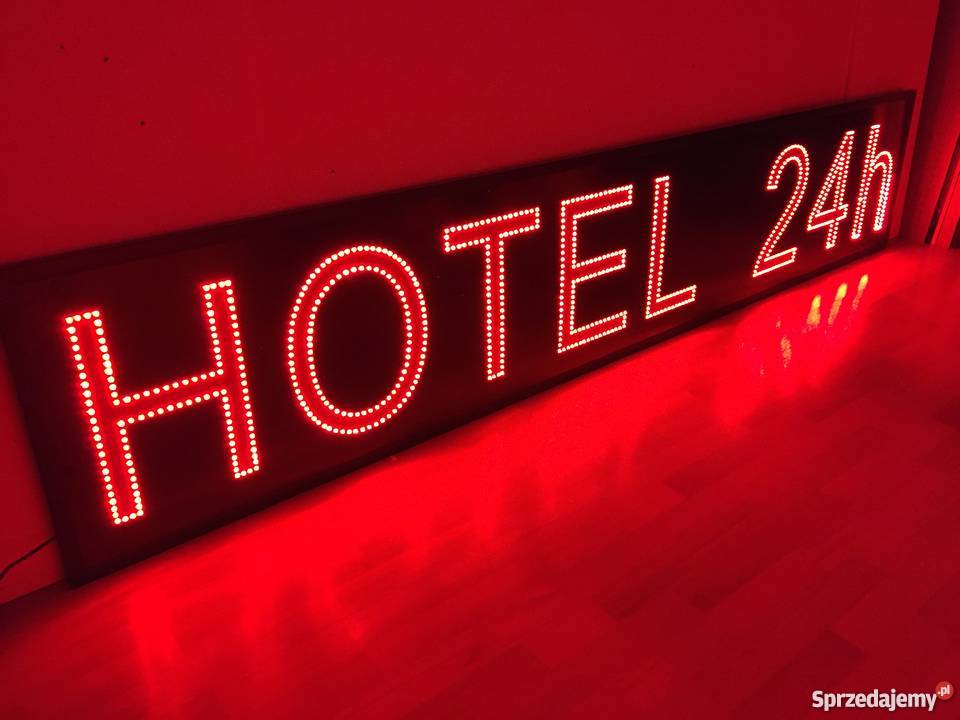 LED reklama zewnętrzna wewnetrzna 230V PRODUCENT Usługi Pomiechówek