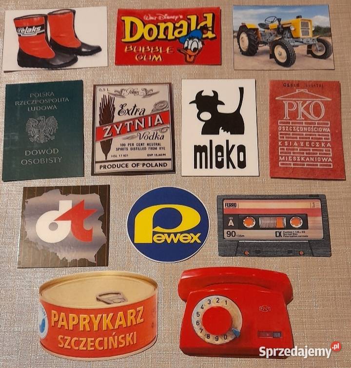 Magnesy na lodówkę PRL 5x7 5zl sztuka