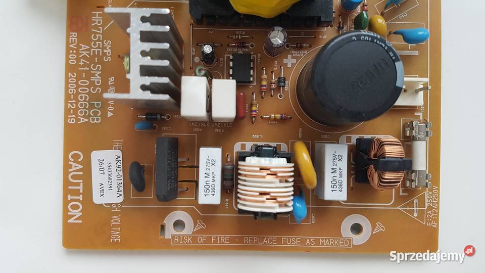 Samsung DVDHR753 HR755 PCB AK4100666A AK9201364A Części i akcesoria Legnica