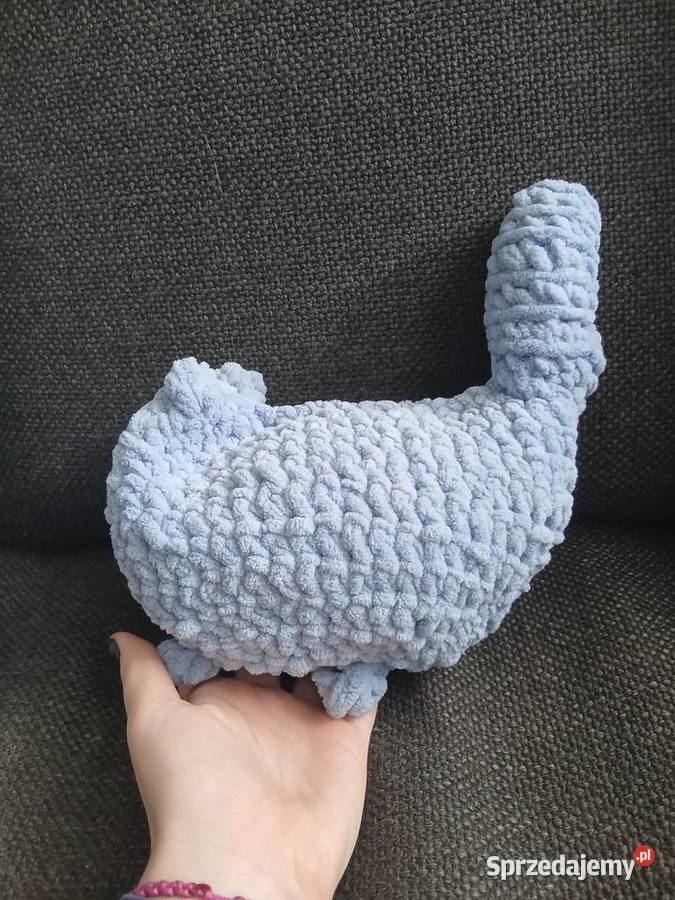 Niebieski pluszowy kotek Maskotki mazowieckie Warszawa