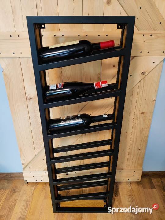 Regał wiszący na wino rękodzieło Loft 6 win Rękodzieło sprzedam