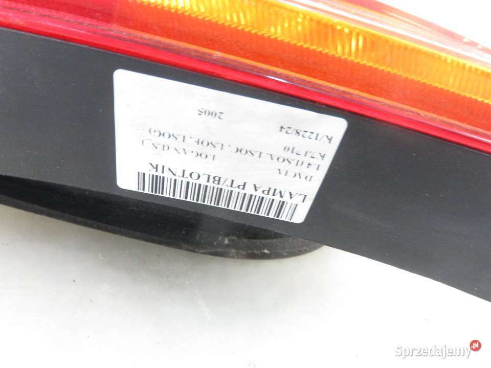 LAMPA PRAWA TYLNA DACIA LOGAN 8200211019