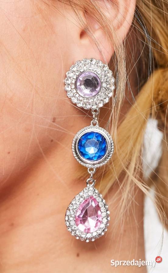 ASOS Długie Bogato zdobione kolczyki z Londynu Dodatki małopolskie Kraków
