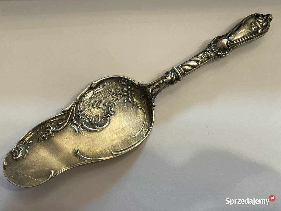 Łopatka do ciasta srebrzona secesja Kraków