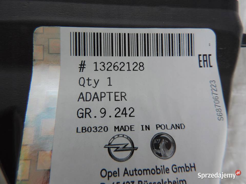 WLOT POWIETRZA OPEL ASTRA J 14 16V 13262128 NOWY