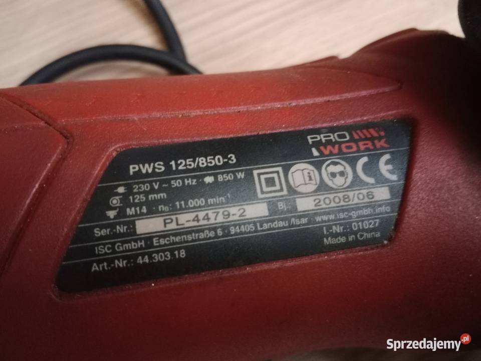 Szlifierka Kątowa Pro Work 850 W Szlifierki kątowe Ruda Śląska